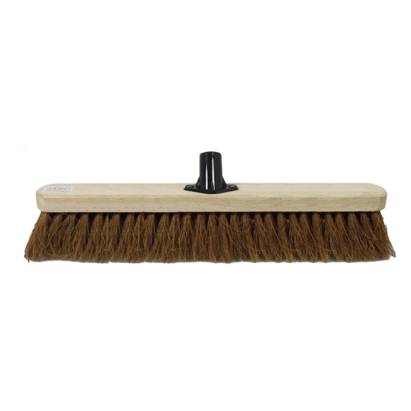 18″ Soft Coco Garden Wooden Broom Brush Head SK29393 (Big Parcel Rate)