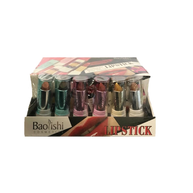 Baolishi Lipstick Assorted Colours Box of 24 0686 (Parcel Rate)