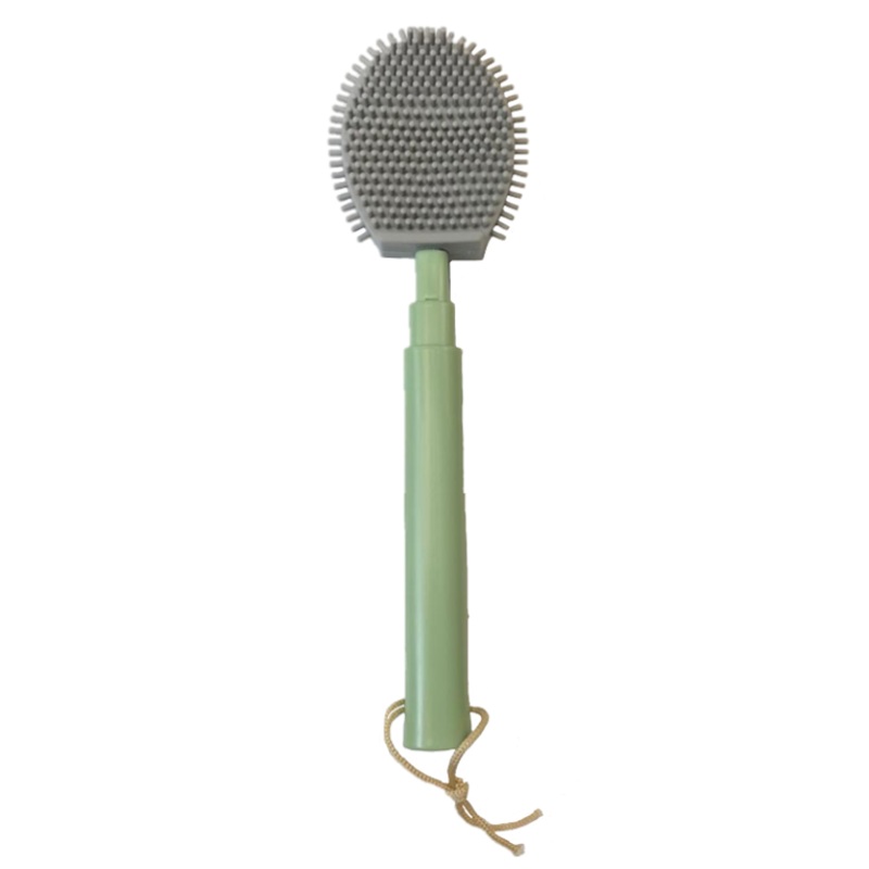 Bathroom Plastic Retractable Silicone Toilet Brush 47 cm Assorted Colours 7188 (Parcel Rate)