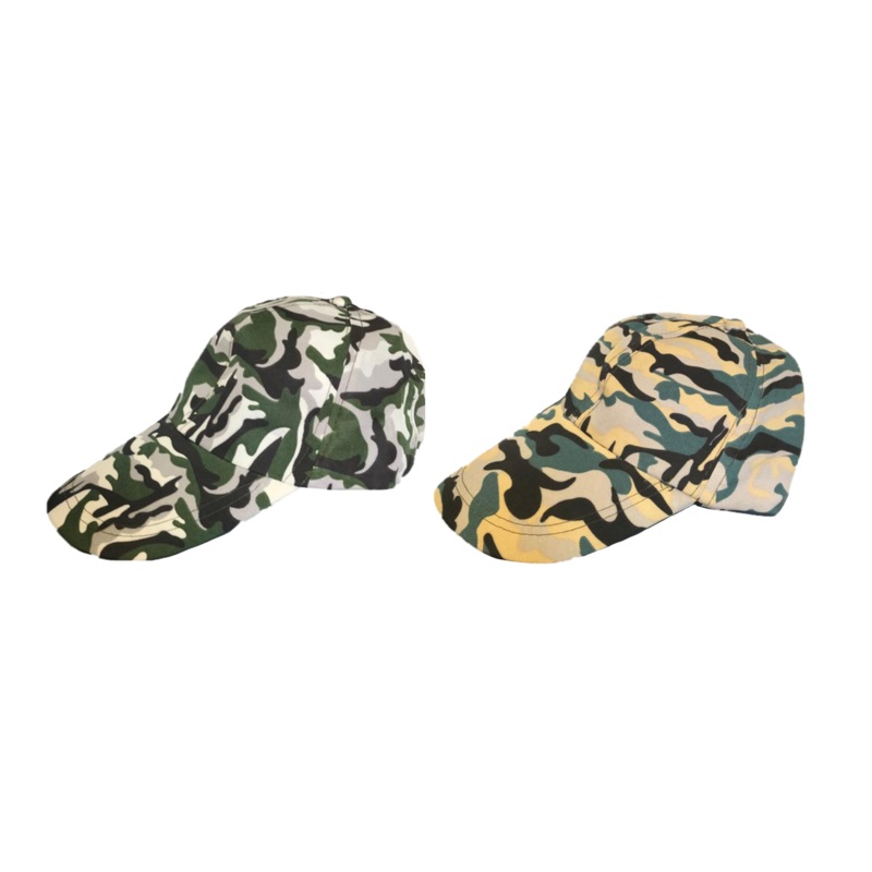 Camouflage Army Print Baseball Cap One Size Assorted Colours 4314 (Parcel Rate)