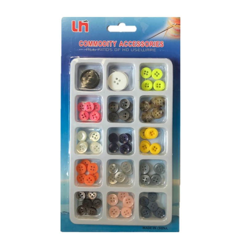 Clothes Sewing Plastic Buttons Assorted Sizes and Colours 7095 (Parcel Rate)