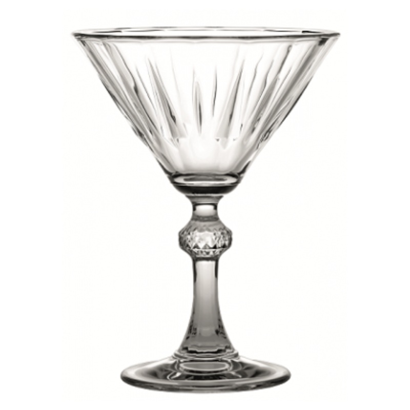 PB 6 Pc Boxed Diamond Martini Glass Set 238ml 440099 (Parcel Rate)
