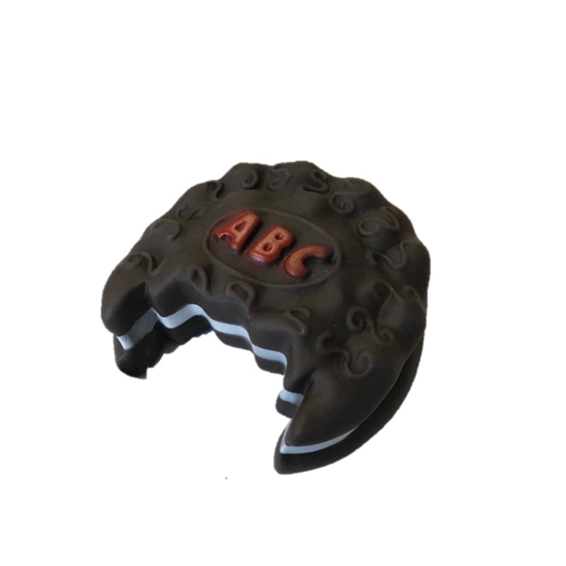 Pet Dog Toy Squeaky ABC Chocolate and Cream Cookie Design 9 cm 7090 (Parcel Rate)