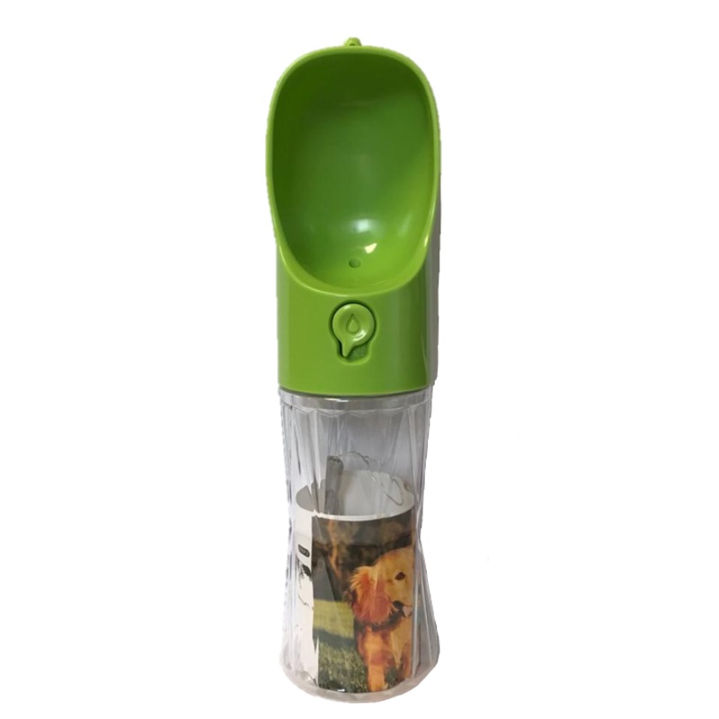 Pet Dog Travel Water Bottle 380 ml Assorted Colours 6702 (Parcel rate)