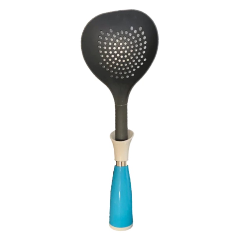 Plastic Kitchen Draining Sieve Spoon 33 cm Assorted Colours 6842 (Parcel Rate)