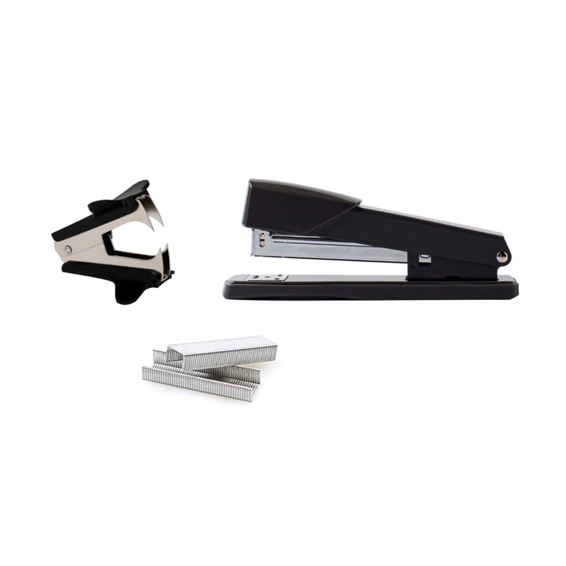 Stationery Metal Stapler Set 11 cm Assorted Colours 6887 (Parcel Rate)