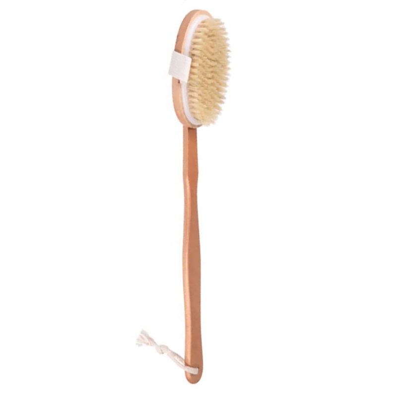 Wooden Bath Brush Back Scrubber with Handle 40 cm 6996 (Parcel Rate)