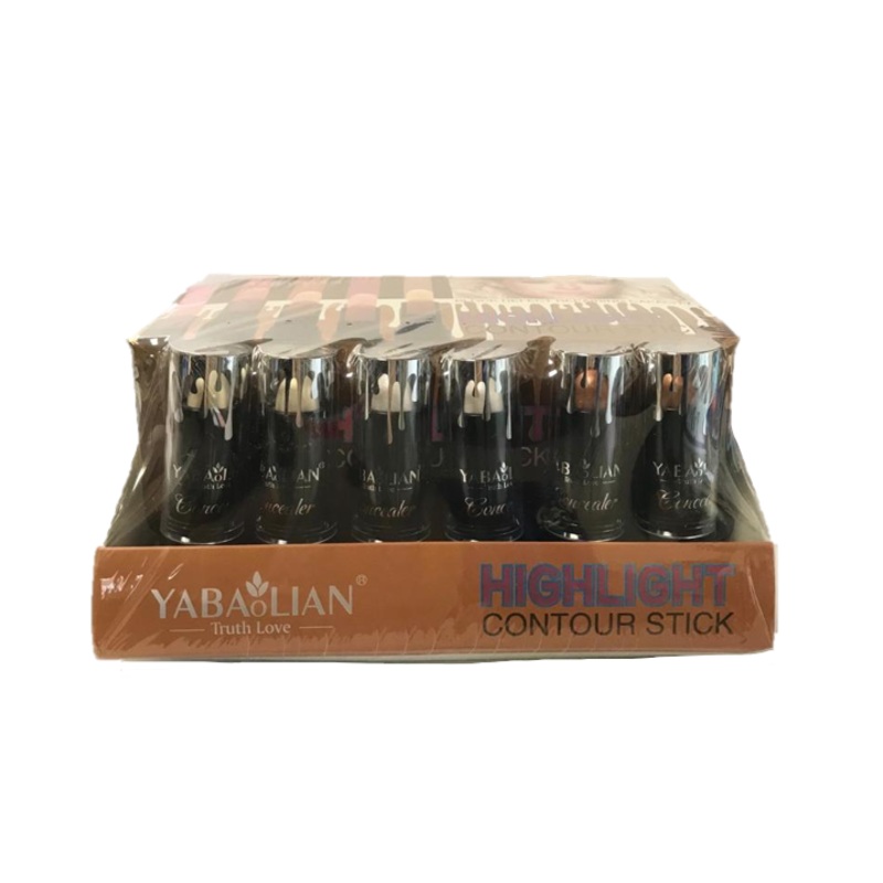 Yabaolian Highlighter Contour Stick Assorted Colours Box of 24 Y35 (Parcel Rate)