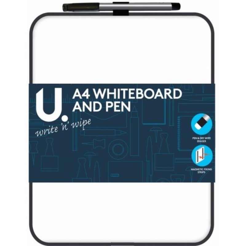 A4 Whiteboard and Pen 27.5 x 21 cm Assorted Designs P2436 A (Large Letter Rate)