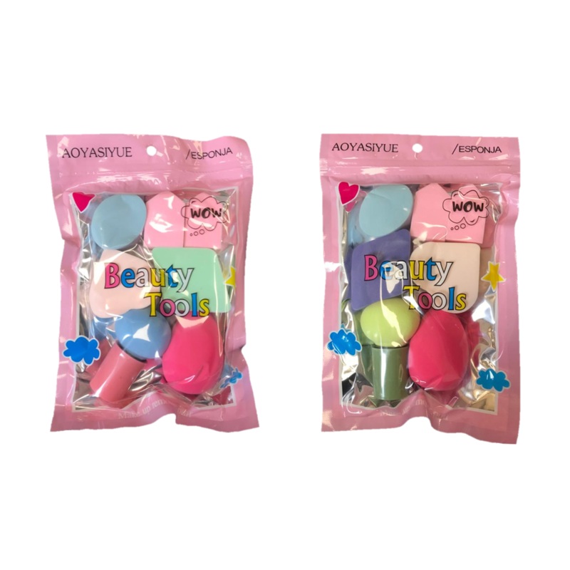Assorted Make Up Beauty Sponges Pack of 7 7314 (Parcel Rate)
