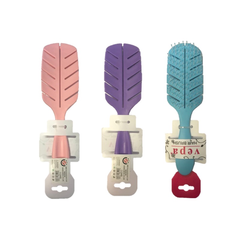 Plastic Hair Brush Comb 23 x 6.5 cm Assorted Colours 7382 (Parcel Rate)
