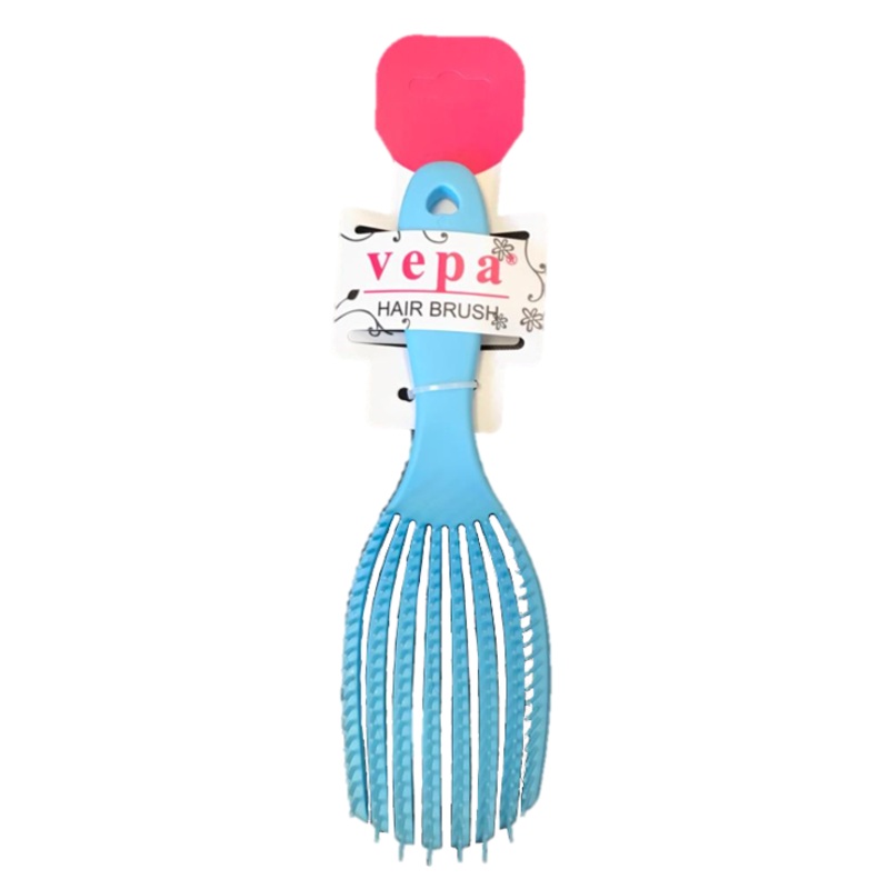 Plastic Hair Brush Comb 23 x 8 cm Assorted Colours 7384 (Parcel Rate)