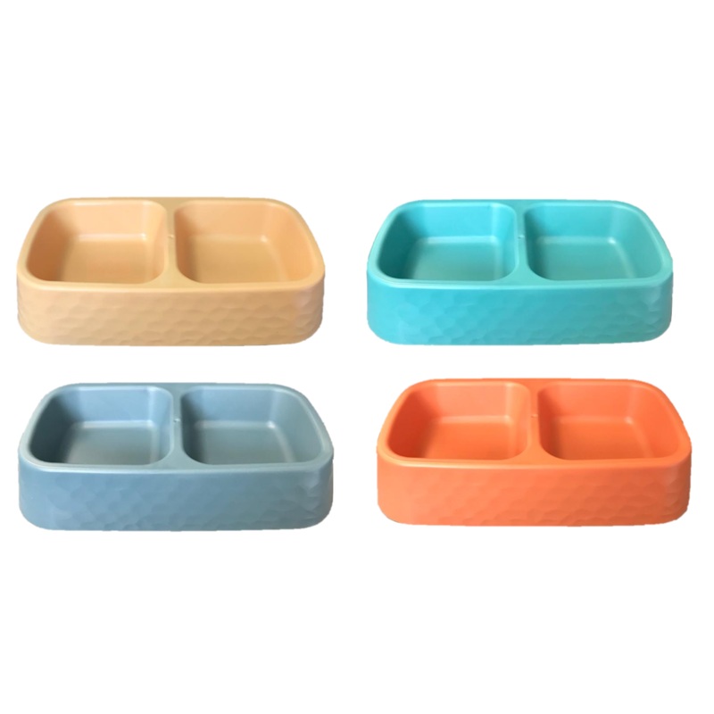Plastic Pet Dog Feeding Bowl 24 x 13 x 5 cm  Assorted Colours 7174 (Parcel Rate)