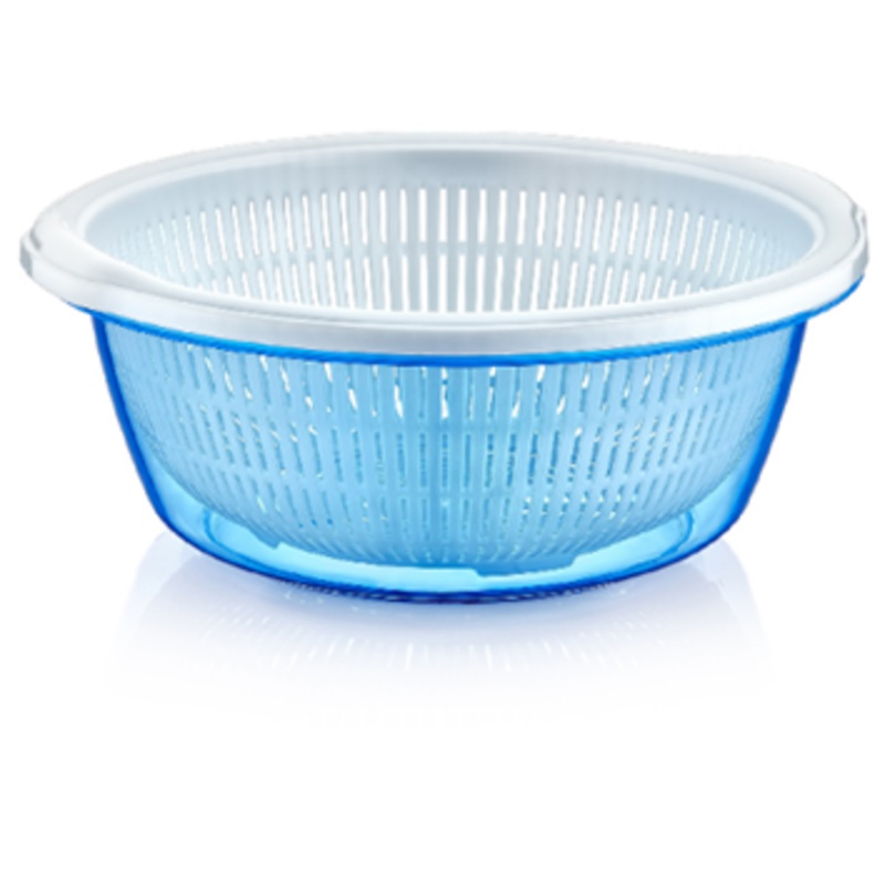 Plastic Strainer with Bowl 4.5L Assorted Colours D10211 (Parcel Rate)