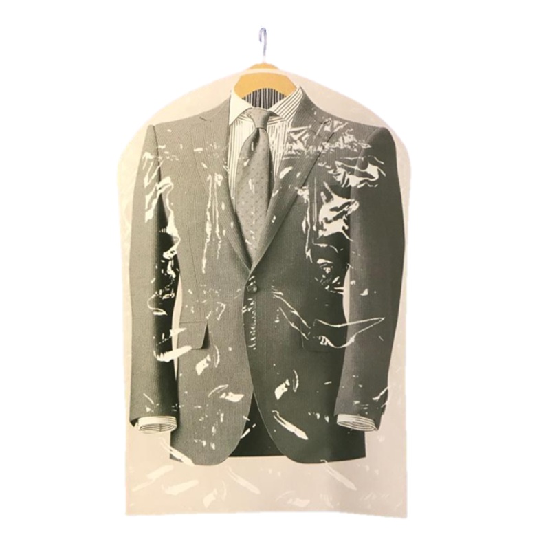 Plastic Transparent Clear Garment Suit Cover Clothing Bag 60 x 137 cm Pack of 2 7274 (Parcel Rate)