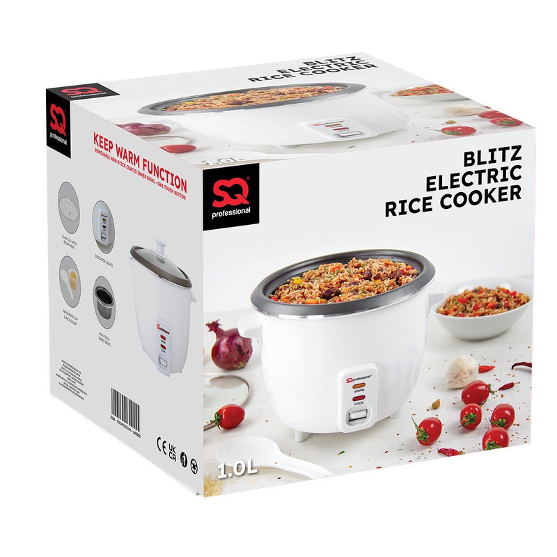 SQ Blitz Electric 1.0 Litre Rice Cooker 3158 (Big Parcel Rate)