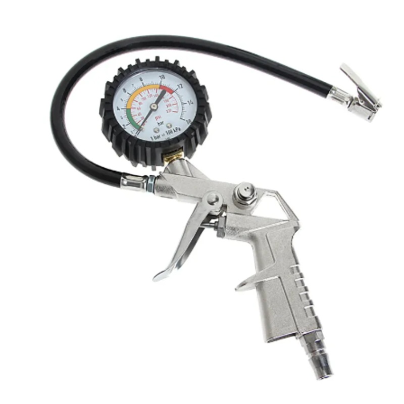 Tire Inflator and Gauge Kit 23 cm 25/D 7364 (Parcel Rate)