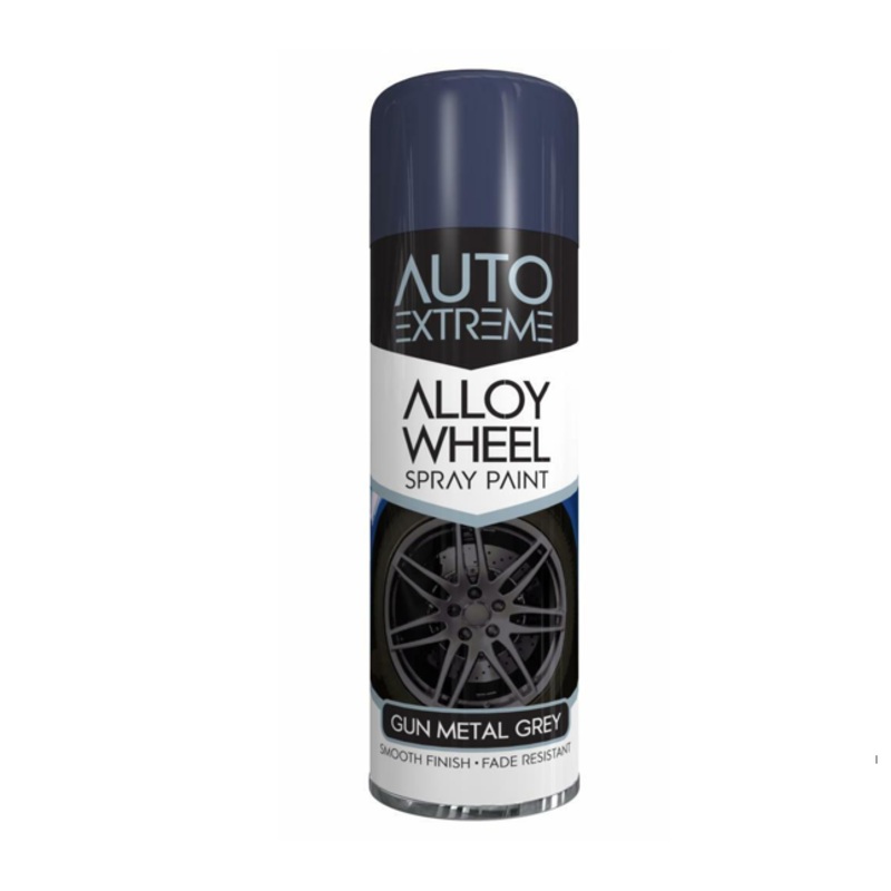 Auto Extreme Alloy Wheel Spray Paint Gun Metal Grey 300ml 3175 (Parcel Rate)