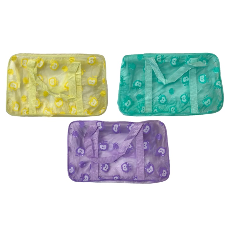 Bathroom Make-up Toiletry Travel Bag with Handles Frosted Apple Print 28 x 17 x 6.5 cm Assorted Colours TB1 (Parcel Rate)
