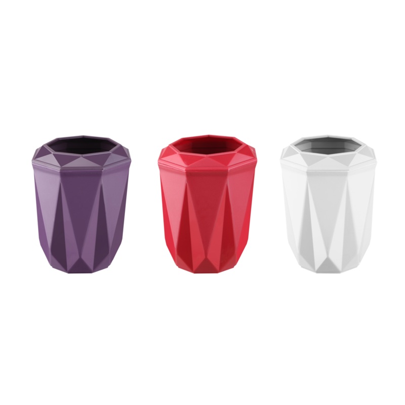 Plastic Bathroom Toothbrush Holder 11 x 9 cm Assorted Colours ARS502 (Parcel Rate)