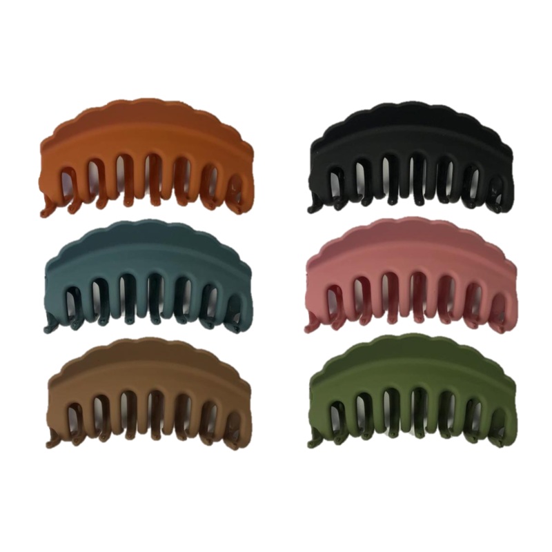 Plastic Hair Claw Clip 10 cm Assorted Colours 7249 (Parcel Rate)