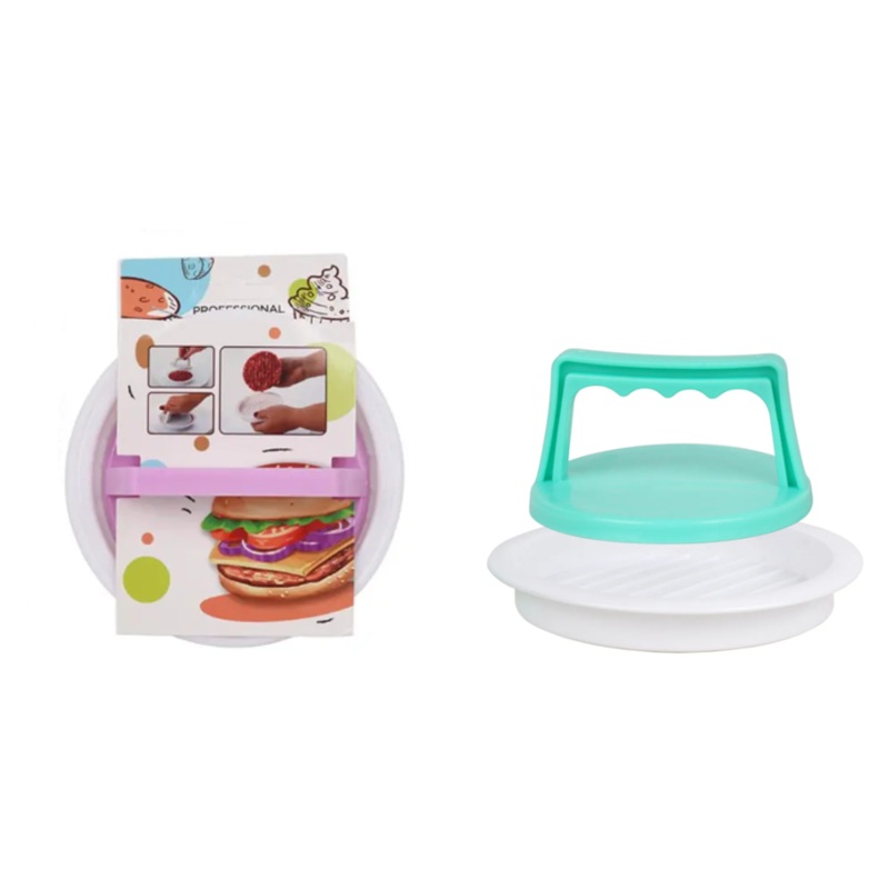 Plastic Meat Burger Patties Press 13 cm Assorted Colours 7297 (Parcel Rate)