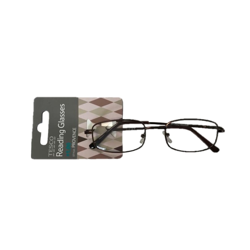 Reading Glasses +1.00 Metal Frame Assorted Colours PROVENANCE100 (Parcel Rate)