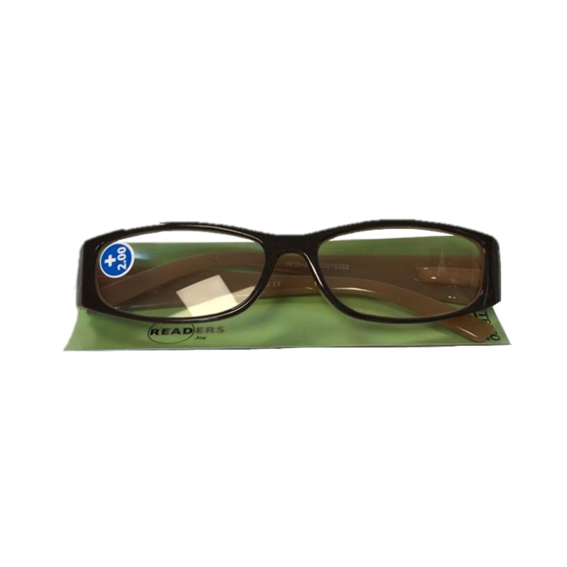 Reading Glasses +2.00 Plastic Frame Assorted Colours GGJOY200 (Parcel rate)