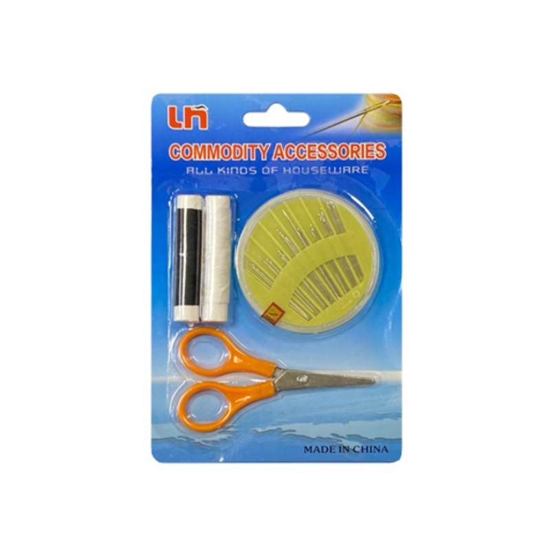 Sewing Kit Needle Set with Thread and Scissors 7096 (Parcel Rate)
