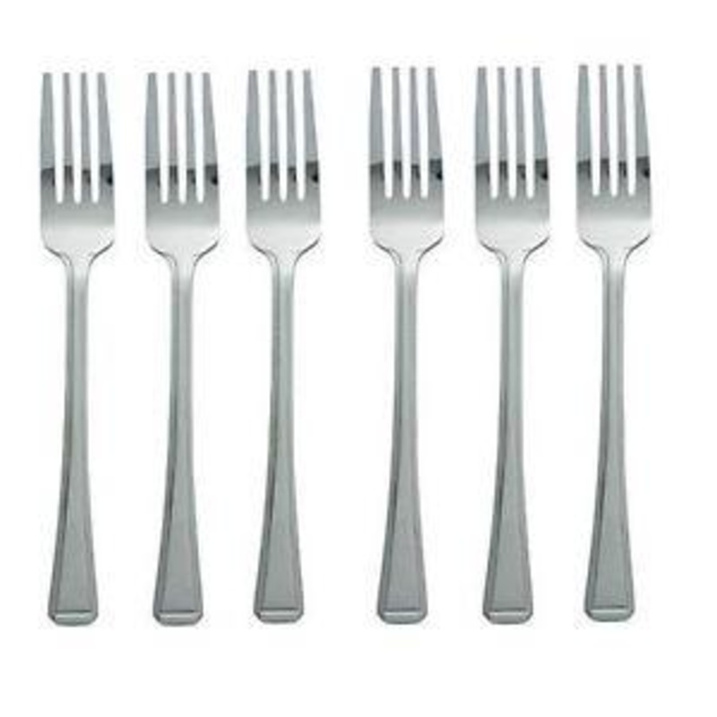 Stainless Steel Kitchen Forks 17 cm Pack of 6 4048 A (Large Letter Rate)
