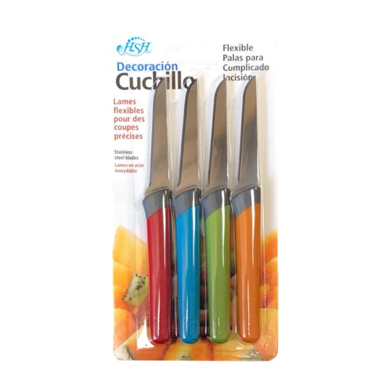 Stainless Steel Kitchen Fruit Knife 15.5 cm Pack of 4 7397 (Parcel Rate)