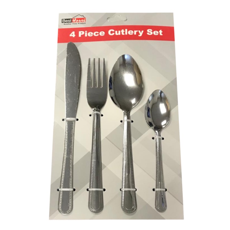 Steel Kitchen Dining Cutlery Set of 4 BB3055 A  (Parcel Rate)