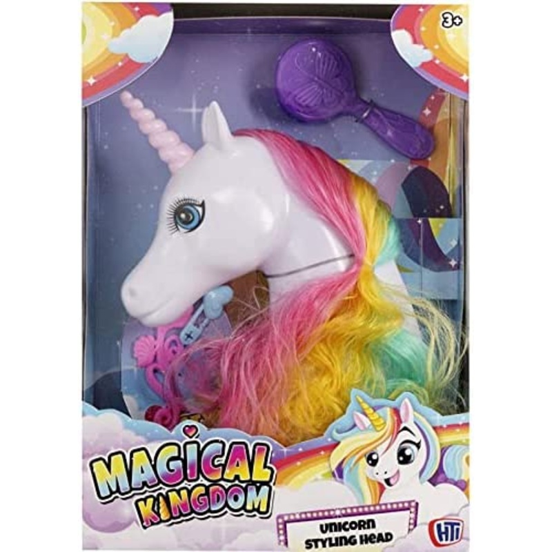 Children’s Toy Unicorn Styling Head With Accessories Magical Kingdom 1375834 (Parcel Rate)