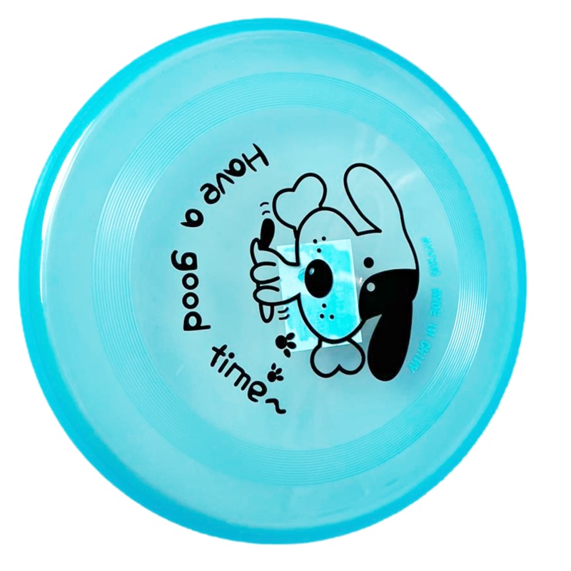 Pet Dog Toy Plastic Frisbee Flying Disc 20 cm Assorted Colours 6650 (Parcel Rate)