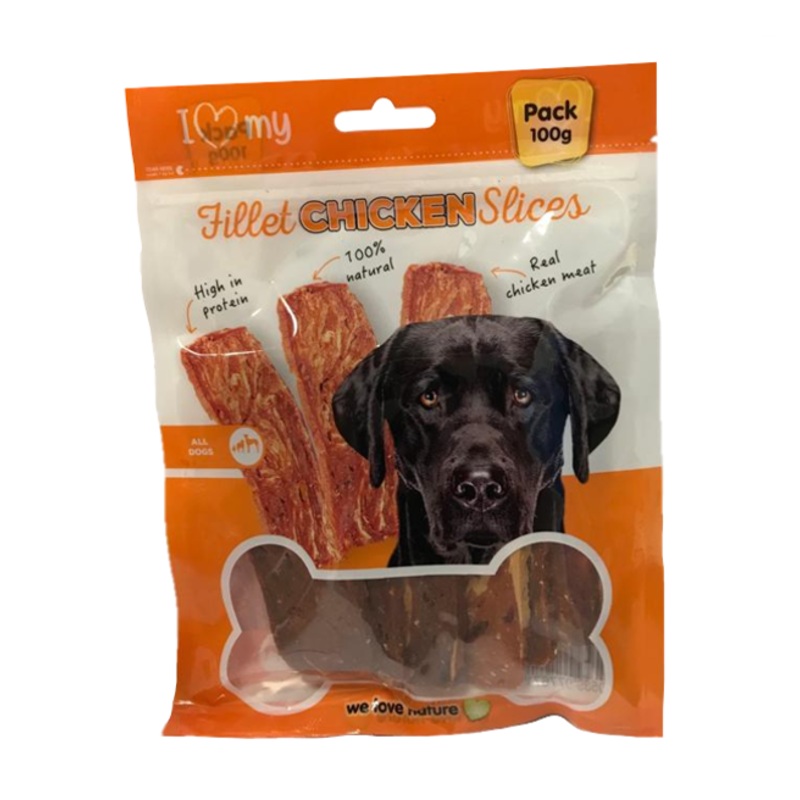 Pet Dog Treats Chicken Fillet Steak 100g 77671 (Parcel Rate)