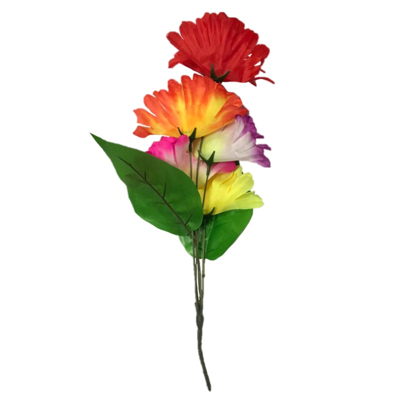 Plastic Artificial Flowers 38 cm Assorted Colours 7320 (Parcel Rate)