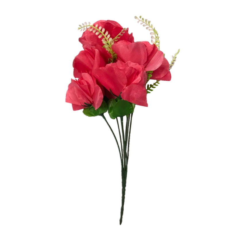 Plastic Artificial Flowers Carnation Inspired 38 cm Assorted Colours 7319 (Parcel Rate)