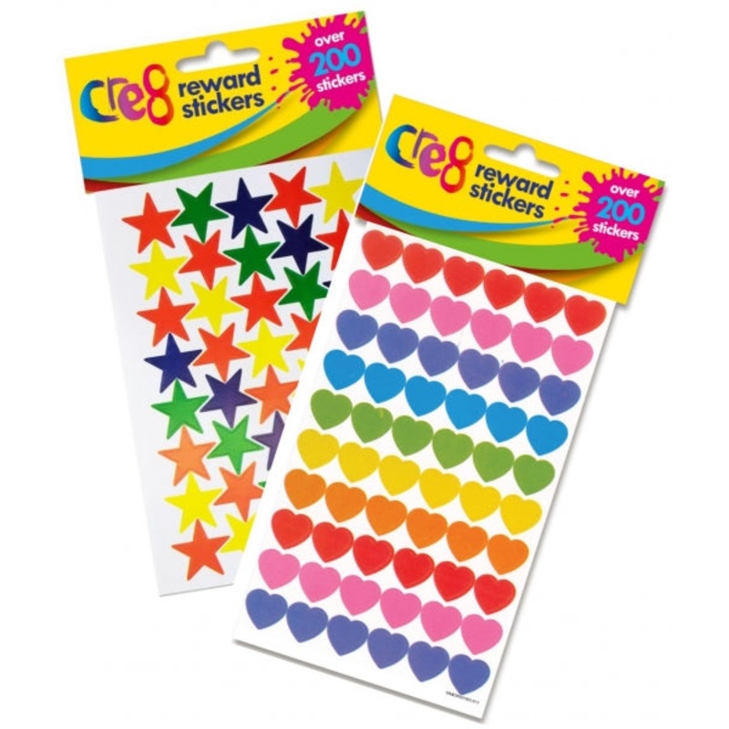 Reward Stickers 20 x 11.5 x 0.1 cm 6 Sheets P2450 (Parcel Rate)