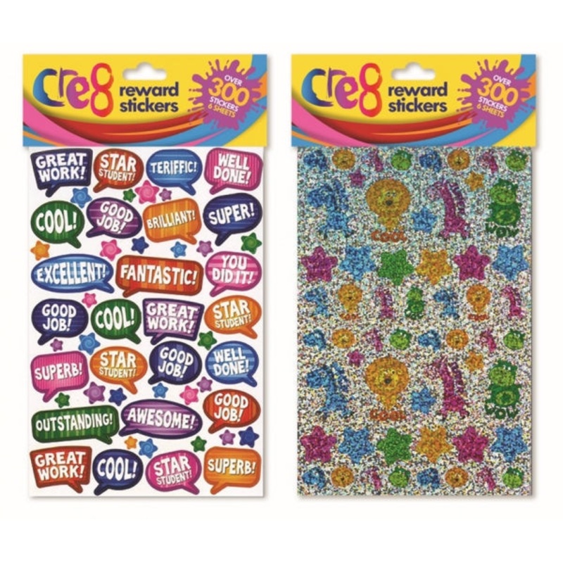 Reward Stickers 6 Sheets Per Pack P2558 (Parcel Rate)