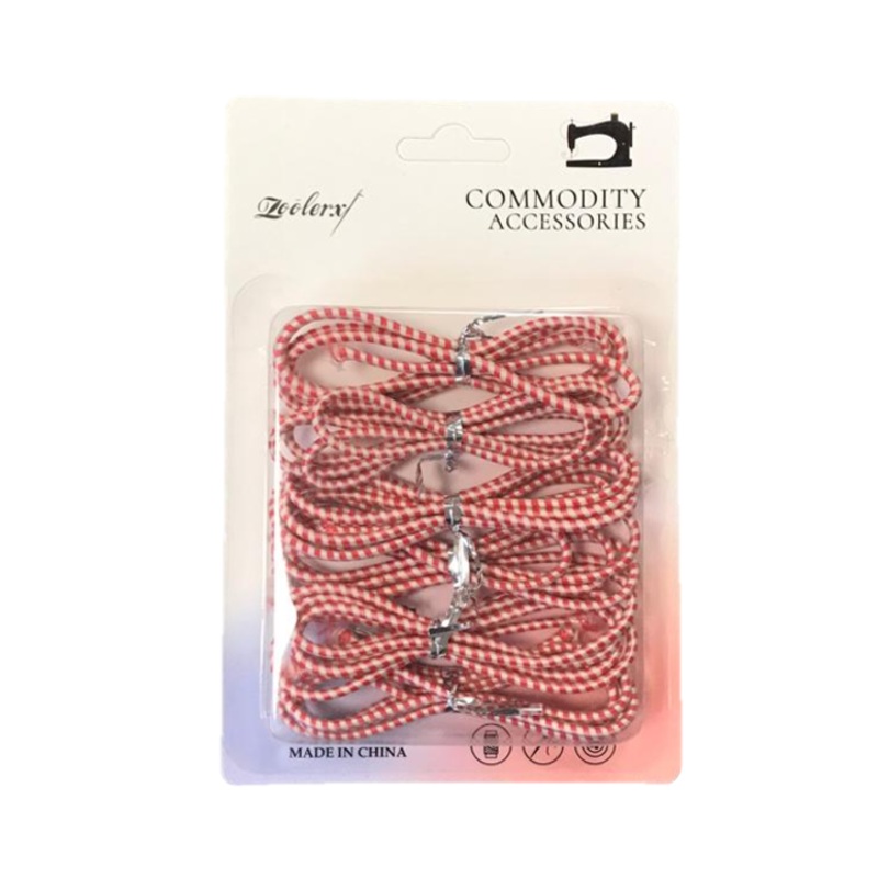 Striped Sewing Elastic Cord Pack of 6 7288 (Parcel Rate)