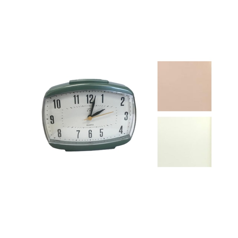 Alarm Clock 11 x 14 x 4.5 cm Assorted Colours 7502 (Parcel Rate)