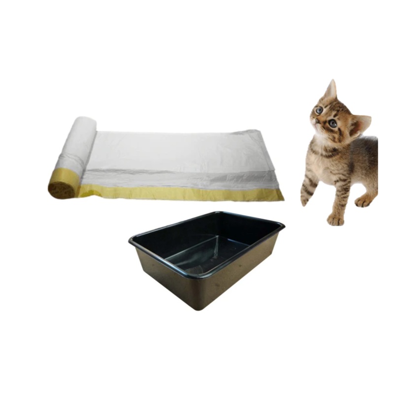 Cat Litter Bin Bag Liners with Drawstring 70 x 43 cm Roll of 15 B0015 / 100438 (Parcel Rate)