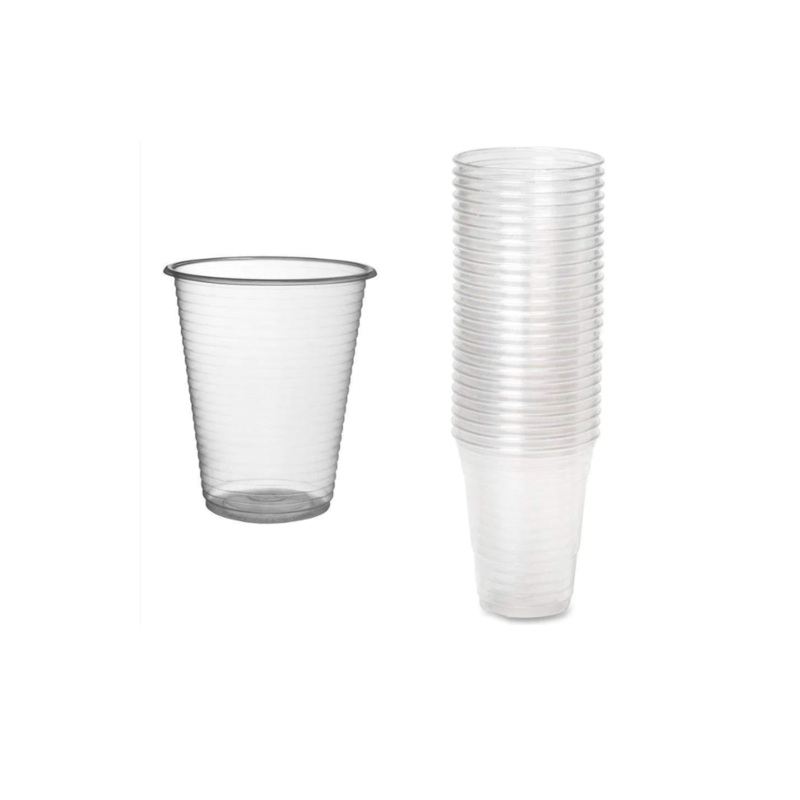 Clear Plastic Cups Pack of 100 CD597 (Parcel Rate)