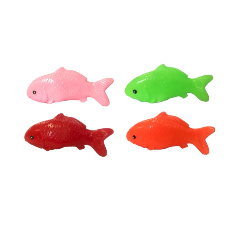Pet Dog Toy Squeaky Fish 15 cm Assorted Colours 7434 (Parcel Rate)