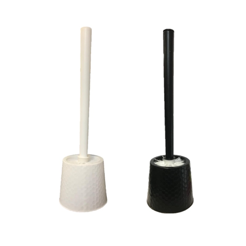 Plastic Bathroom Toilet Brush with Stand Honeycomb Design 39 cm Assorted Colours 7450 (Parcel Rate)