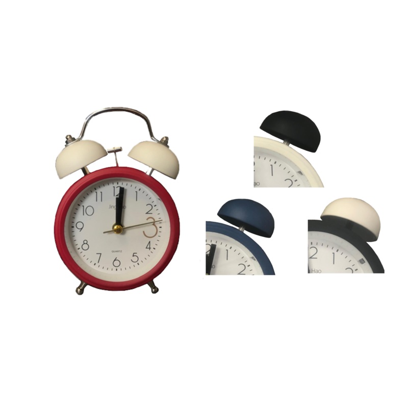 Round Alarm Clock Matte 12 x 8 cm Assorted Colours 7500 (Parcel Rate)