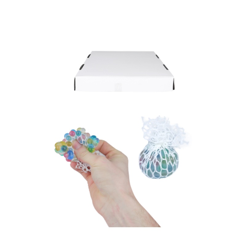 Squeeze Mesh Bead Ball 4.5 cm Assorted Colours N51648 (Parcel Rate)
