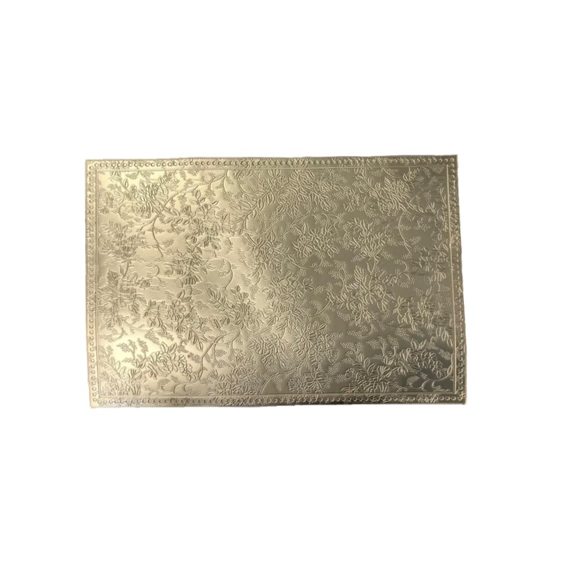 Table Placemat Gold Floral Pattern 30 x 45 cm 7481 (Parcel Rate)