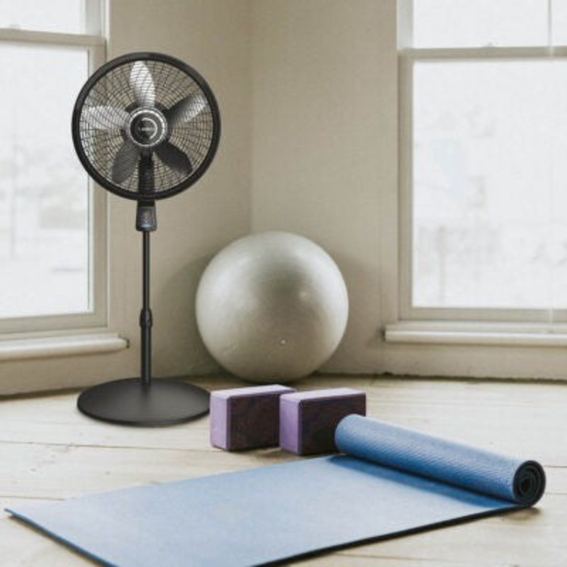 16″ Inch Plastic Round Black Floor Standing Fan LDS40K/F16S (Big Parcel Rate)