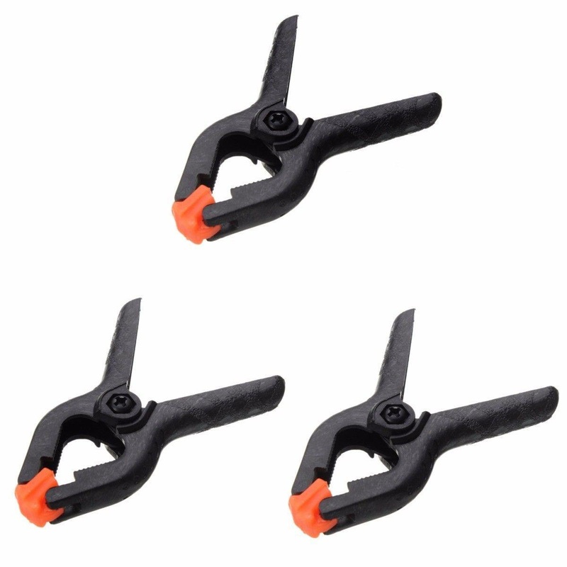 3 Piece Set 4” Plastic Spring Clamps Hand Tools And Vices Diy Outdoors 2230 / 3154 (Parcel Rate)